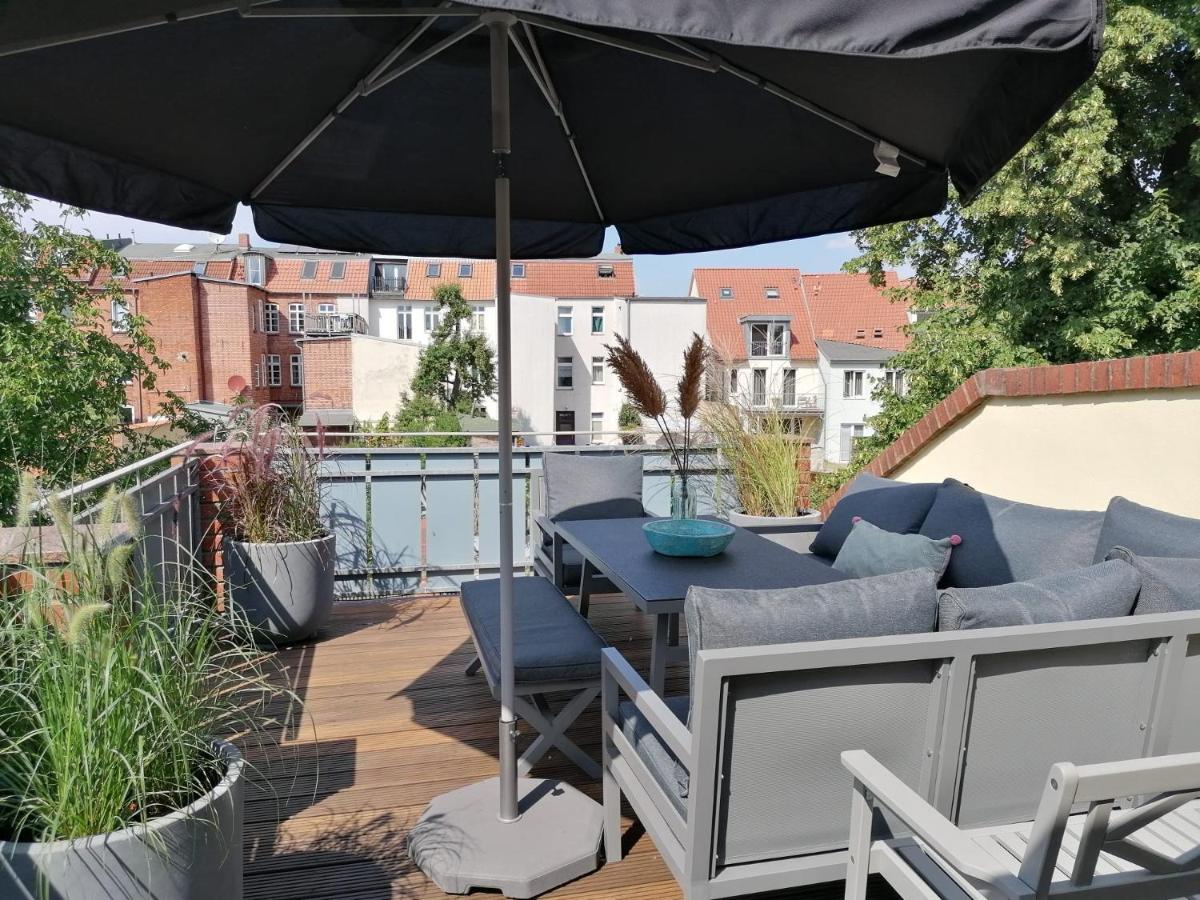 Townhouse Altstadt Wismar Upper Apartment Mit Zwei Terrassen Екстер'єр фото